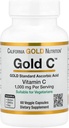 California Gold Nutrition Gold CTM, USP Grade Vitamine C, 1000 mg, 60 Capsules de Véggie