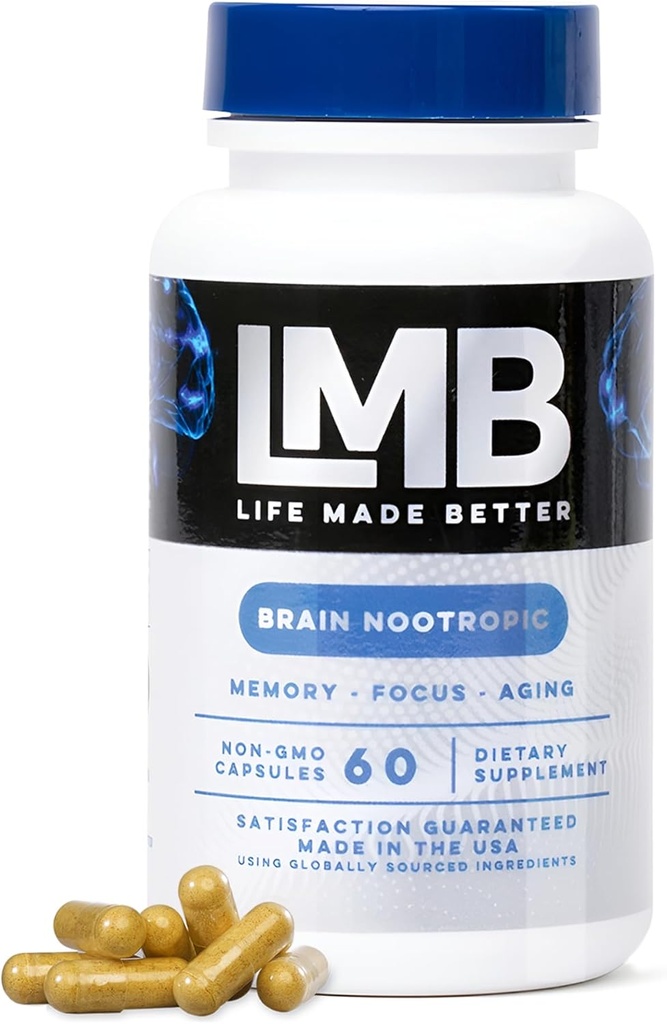 Supplément de soutien au cerveau nootropique à action rapide pour la mémoire - Améliorer la fonction cognitive et la clarté mentale avec notre supplément puissant de mémoire cérébrale - Améliore la concentration mentale, la mémoire et la concentration
