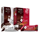 Variété NuGo Dark - Pretzel Chocolate 12 Bars & Chocolate Chip 12 Bars, 12g Protéines, Vegan, Sans gluten, Non-OGM, Pareve Kosher, 24 Compte