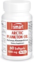 Supersmart - Huile de plancton de l'Arctique 1000mg par jour (breveté) - Plus de nutrition que le poisson et supplément d'huile de krill - avec acides gras oméga-3, EPA, DHA et SDA