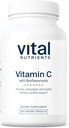 Éléments nutritifs vitaux Vitamine C avec bioflavonoïdes , supplément végétalien pour le soutien immunitaire* , 1000mg Vitamine C et 500mg Citrus Bioflavonoïde , sans gluten, sans lait et sans soja , 100 capsules