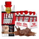 Labrada Lean Body Ready-to-Drink Chocolate Protein Shake, 40g Protein, Whey Blend, 0 Sugar, Gluten Free, 22 Vitamins & Minerals, LABRADA, 17 Fl Oz (Pack of 12)