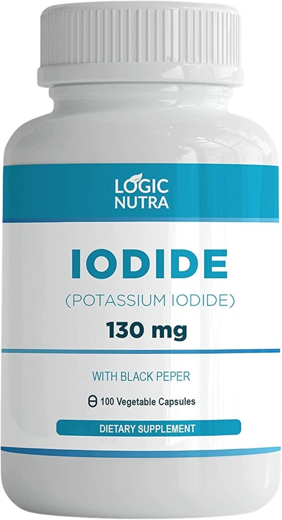Iodine (Iodide de potassium) 130 mg avec 100 capsules végétales