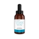 Dr. Brighten Vitamine D3/K2 — gouttes liquides hautement concentrées D3 K2 — supplément alimentaire pour le système immunitaire fort et la santé des os, 2 Fl Oz