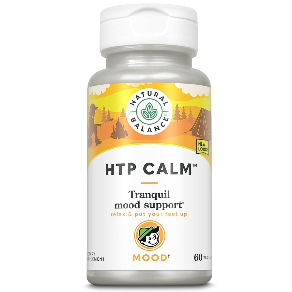L'équilibre naturel HTP Calmer Le supplément à base de plantes aide à soutenir l'humeur, la relaxation et le stress