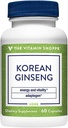 Ginseng coréen racine entière - soutient l'énergie et la vitalité - 648 MG (60 capsules)