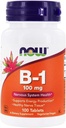 Now Foods Vitamine B-1 (Thiamine), 100 comprimés / 100mg (paquet de 2)