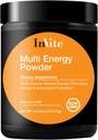 Inviter la santé en poudre multi-énergie - soutient l'énergie et le métabolisme – contient Choline, Inositol, Lécithine, Calcium, Magnésium, Vitamine D3, Boron, Magnésium, Zinc, Vitamine C - 30 portions