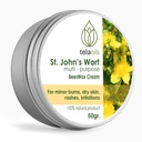 Teliaoils Organic St Johns Wort Beeswax Crème pour peau sèche