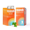 Sunii - Gum énergétique - Nouveau boost rapide Énergie & Focus - 50mg Gum caféine -Vitamines B6 & B12, Taurine, Vegan, Pas de sucre, Zero Calorie, Bouche de menthe fraîche - Plus rapide que les croustilles, boissons, gels et pilules (48pcs)