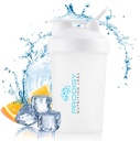 Prodigy Nutrition Labs Bouteille de Shaker Premium parfaite pour les shakes protéiques et préentraînement -14 Ounce (Blanc)