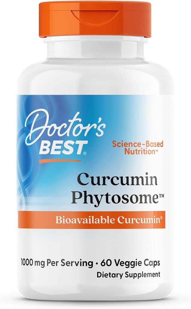 Docteurs Meilleur Curcumin Phytosome, Biodisponible Curcumine, Non-OGM, Sans gluten, Sans soja, Vegan 60 capsules de légumes