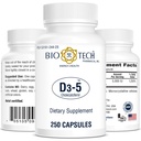 Bio-Tech Pharmacal Vitamine D3 (D3 5k UI, 250 Nombre)