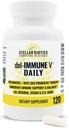 Del-Immune V® Daily by Stellar Biotics, All-Natural Immmune Support & Gut Health, Soins immédiats, Métabiotique: NextGen Probiotic Therapy (120 capsules)