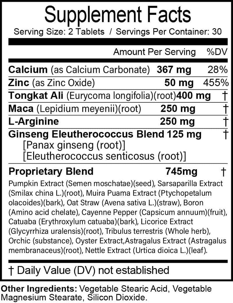 (2 Pack) Pilules Cinagra RX pour hommes, Cinagra RX Supplément Formule avancée, 120 Compte