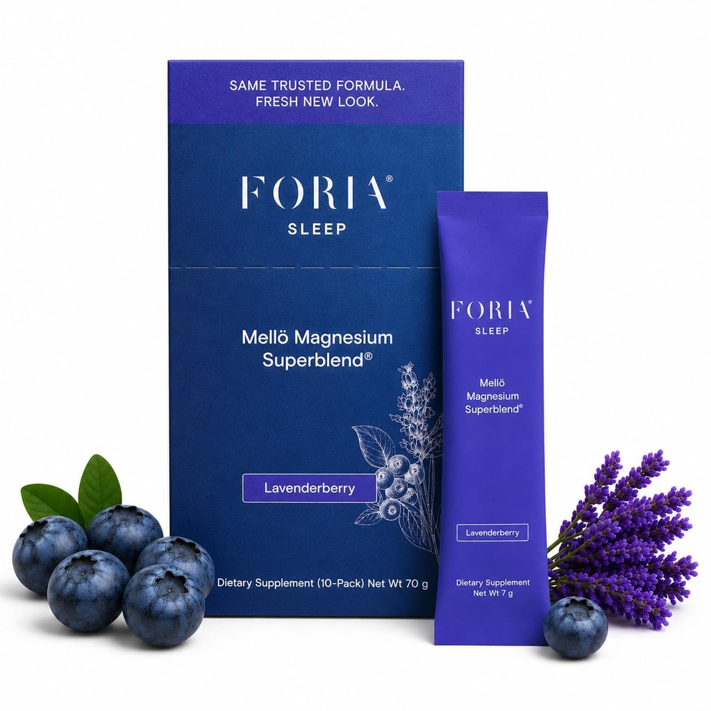 mellö Supplément Magnésium Poudre superbe - Magnésium Glycinate avec L-Theanine, GABA, et Trace Minerals - Supporte le sommeil, la relaxation et l'énergie équilibrée - Lavandeberry Flavor, 10-Pack, Célibataires