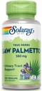 Solaray Saw Palmetto Berry 580 mg, Prostate santé et traitement urinaire de soutien des acides gras et des stérols végétaux pour les hommes et les femmes, non OGM, végétalien et laboratoire vérifié, 100 VegCaps, 100 portions