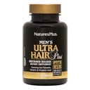 NaturesPlus Hair Ultra Plus pour hommes, libération prolongée - 60 comprimés - Supplément de croissance des cheveux tout naturel pour les hommes - Promotion des cheveux plus complets et plus sains - Sans gluten - 30 portions