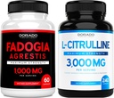 Fadogia Agrestis Extract (60 Count) Maximum Strength - Athlétique Performance & Mass Support musculaire et L Citrulline (240 Count) L Arginine & Oxyde nitrique pour la performance pour les entraînements - Vegan & USA Made