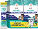 GuruNanda Hydramate Mélange de boisson de soutien d'hydratation - Paquets de poudre d'électrolyte pour déshydratation, exercice et énergie - Pas d'édulcorants ajoutés, non-OGM, Lime Lime naturel - 24 Comte (0.56 oz Chacun)