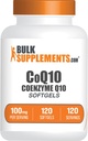 BulkSupplements.com CoQ10 100mg Softgels - CoQ10 Nutritional Supplements, Coenzyme Q10 100mg, CoQ10 Supplement - Hearth Health Supplement, 1 CoQ10 Softgel per Serving, 120 Softgels
