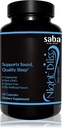 Saba Night Bliss aide naturelle au sommeil , non-Habit formant , Supplément de sommeil pour le sommeil plus long et le stress soulagement w/Magnésium, Mélatonine, GABA, Camomile, et Valérien (60 capsules végétaliennes, 30 jours d'approvisionnement)