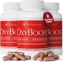 OxyBoost supplément d'oxyde nitrique pour les hommes et les femmes - soutient la circulation, la santé cardiaque, l'énergie, la clarté mentale et le flux sanguin - formule naturelle avec Vinitrox - 180 capsules (Pack de 3)
