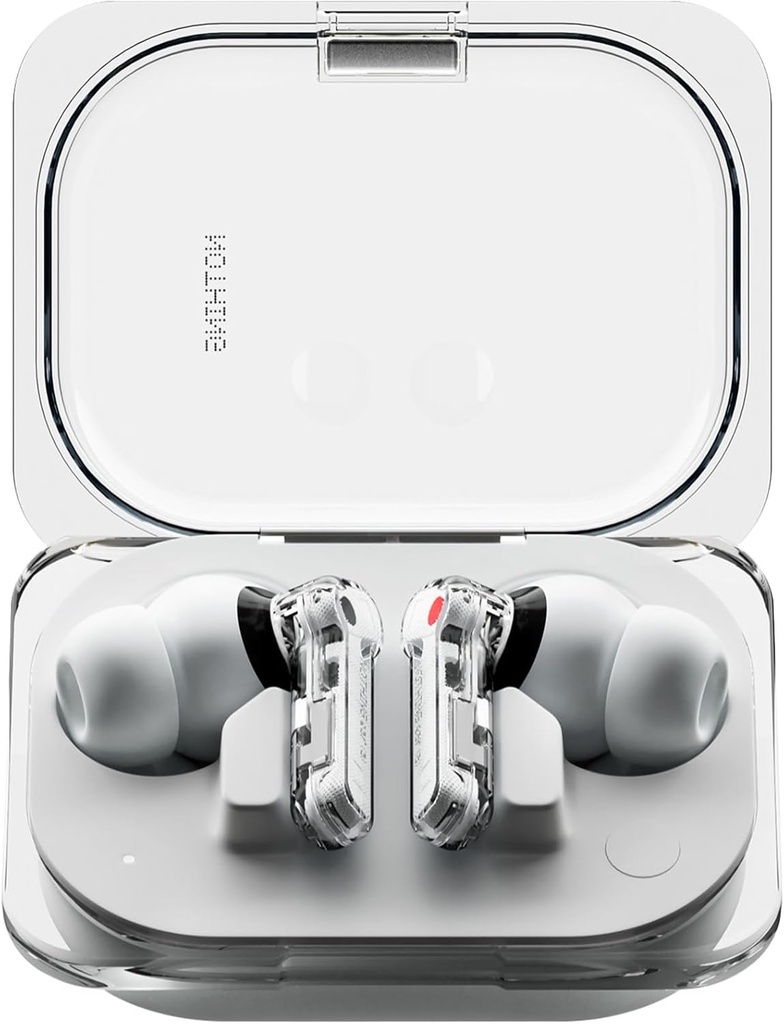 Nothing Ear (a) Ecouteurs sans fil, 45dB Hybrid Noise Canceling Earbuds, Hi-Res Audio, Égaliseur avancé, Dual Connect, 6 Mics, 42.5H Bouds d'oreille sans fil Bluetooth, blanc