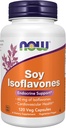 MAINTENANT Compléments alimentaires, Isoflavones de soja, 60 mg (composés de plantes particulièrement concentrés dans le soja, comme Genistein, Daidzein et Glycitéine), 120 gélules