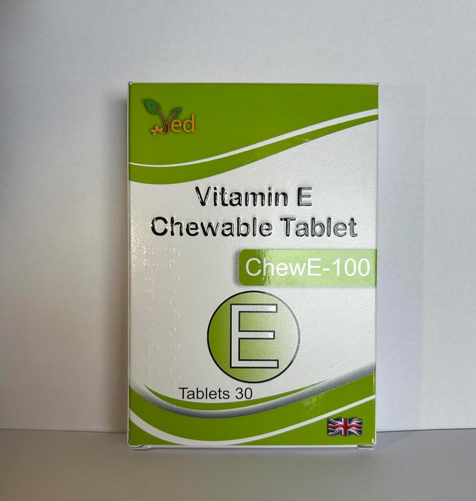 Comprimé Vitamine E 100 MG CHEFABLE (paquet de 30)