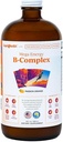 LIQUIDHEALTH 32 Oz Vitamine B complexe liquide multivitamine pour les femmes et les hommes, complexe Super B, Mega B Vitamines supplément énergie avec B1, B2, B3, B5, B6, Méthyl B12 liquide, folate et biotine - Fabriqué aux États-Unis