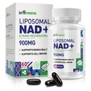 900 mg DNA liposomique + Supplément avec Trans Resveratrol 300 mg, Remplace NMN, Absorption Supérieure, True NAD Plus Supplément pour la réparation de l'ADN et Boost NAD+, Vieillissement Défense, Énergie, Longévité, 60 Softgels