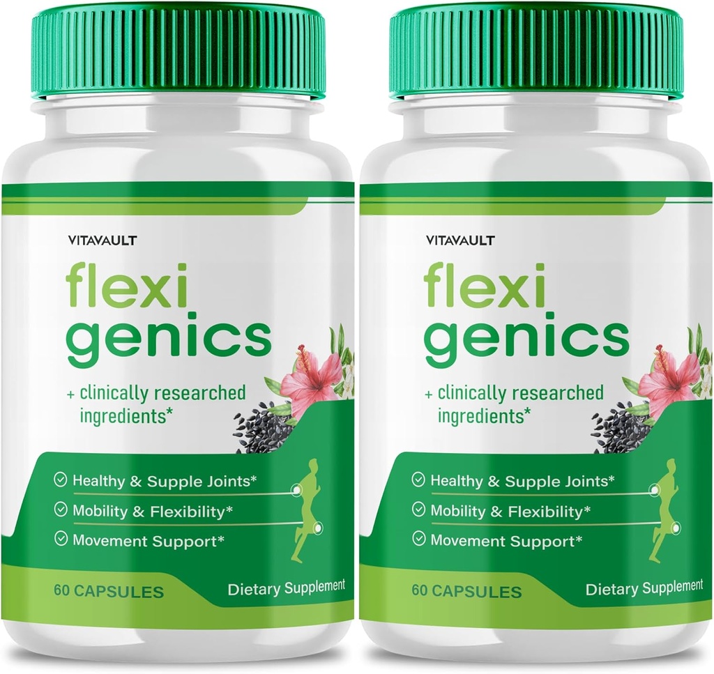 Flexigenics Capsules, Flexigenics Supplement Pills, Flexigenics - Maximum Strength, Flexi Genics Advanced Formula Pills, Flexi Genics Toutes les formules naturelles, Flexigenics Pills Avis (2 Pack)