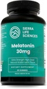 30mg Melatonin Gummy (High Dose Sleep Support for Adults) Formulation avancée d'un jour avec des Gummies Dérivés de la pomme (Health Dose Support for Adults)