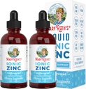 MaryRuth Organics, gouttes liquides de zinc ionique pour le support immunitaire 4oz non aromatisé.(120 ml) 2 Pack