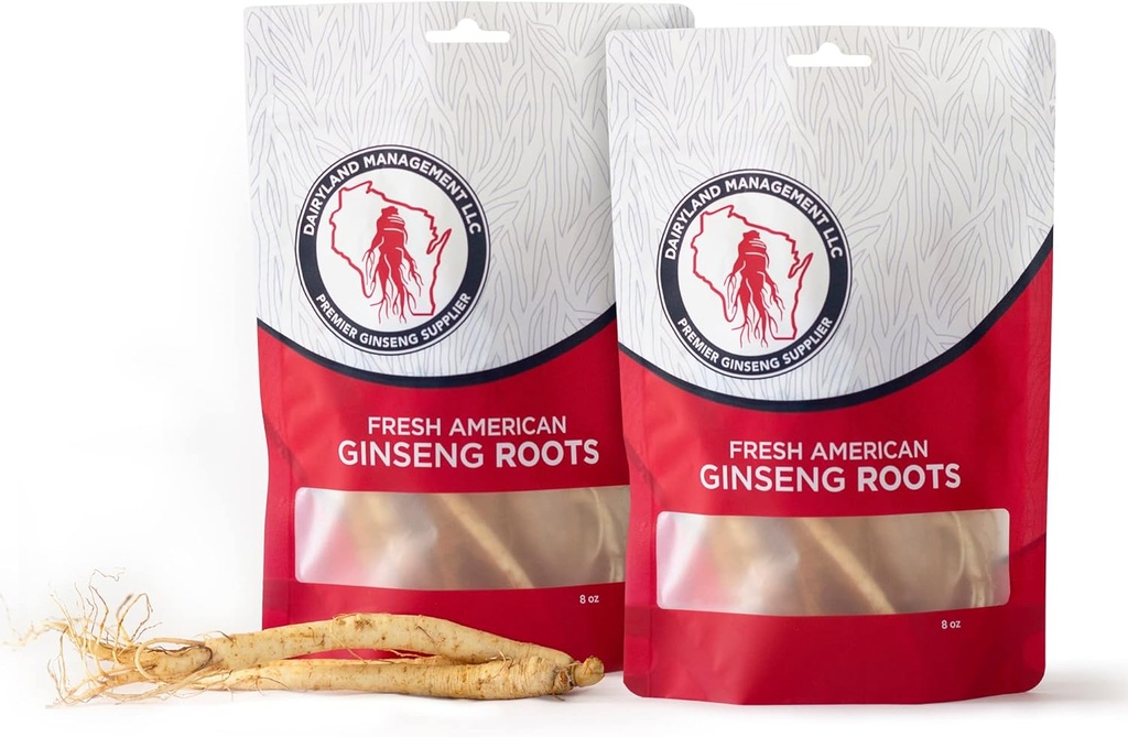 Dairyland Management LLC Racines de ginseng américaines fraîches (16 oz)