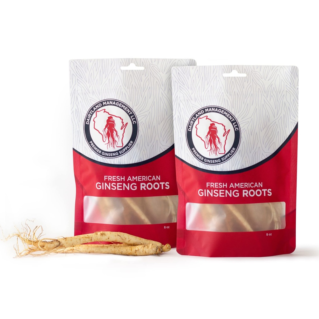 Dairyland Management LLC Racines de ginseng américaines fraîches (16 oz)