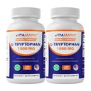 L-Tryptophane Vitamatique 1000mg 120 comprimés (120 comprimés (paquet de 1)) (2 bouteilles)