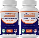L-Tryptophane Vitamatique 1000mg 120 comprimés (120 comprimés (paquet de 1)) (2 bouteilles)