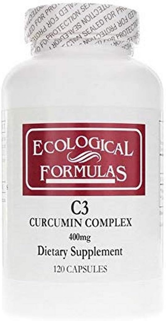 Formules écologiques Complexe C3 Curcumin 400 Mg,120 Compte