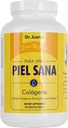 Santo Remedio Collagen, complément alimentaire, soutient la peau forte et les os, contient de la vitamine C et des peptides de collagène, non-OGM, sans gluten, sans arômes artificiels, 120 comprimés, 90 portions