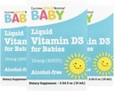 California Gold Nutrition Baby Vitamine D3 - Liquid D3 Supplément pour bébés, Végétarien - Support Développemental - Sans alcool et sans gluten, Non-OGM - 10 mcg (400 UI) - 0,34 fl oz (10 ml), 3