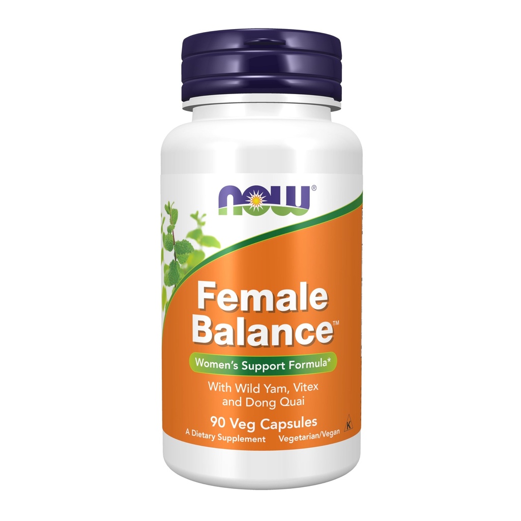 MAINTENANT compléments alimentaires, équilibre fémininMC avec Yam sauvage, Vitex, Dong Quai, GLA, vitamine B-6 et folate, 90 capsules