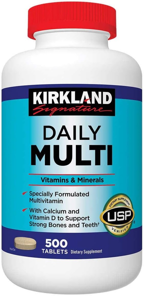 Kirkland Signature Daily Multi, 500 Tablets (2 Pack)