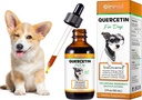 Quercetin pour chiens, Supplément Quercetin pour chiens, Quercetin avec vitamine C pour chiens, Quercetin pour chiens Allergies, Support Hybride Système Immune Anti Démangeaisons