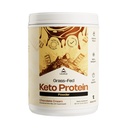 LevelUp WINNER - BEST KETO PROTEIN Poudre de collagène à l'herbe, huile C8 MCT, Isolate de protéines de lactosérum, beurre irlandais, supplément kétogénique de shake de protéines (crème de chocolat)