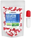 XPRS Nutra Taille 0 Capsules vides - 100 Compte Capsules de gélatine vides - Remplissage de la capsule de bricolage - Gel de pilules pures pour les suppléments Do-It-Youlf (Rouge/Blanc)