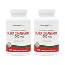 NaturesPlus Ultra canneberge 1000-180 Comprimés à libération prolongée, lot de 2 - Soutient un système urinaire sain - non-OGM, végétarien, sans gluten - 180 portions totales
