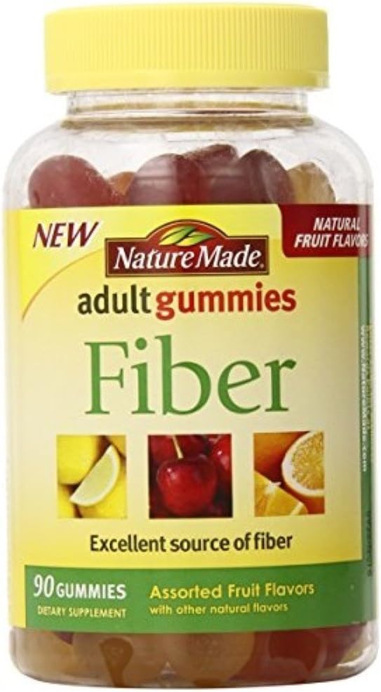 Gommies adultes en fibre de nature, fruits assortis 90 ea (paquet de 3)