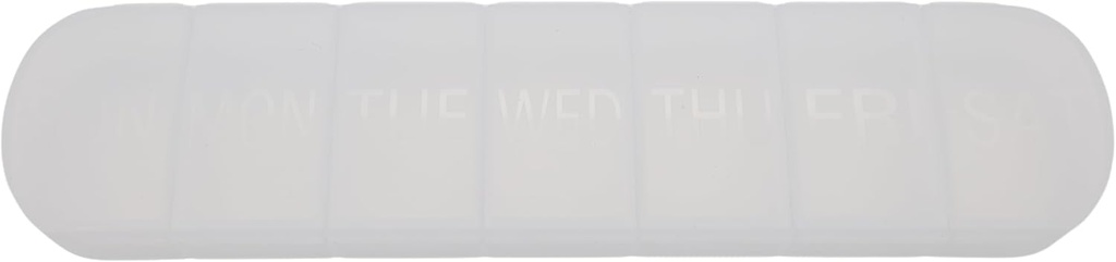 Pill hebdomadaire de 7 jours AM PM Organisateur, ShysTech Grande Pill Case Case Box 1 fois par jour pour les pilules/médication/Suppléments/vitamine (Clear)